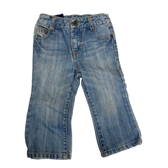 Guess Boys Infant Baby 18 Months Adjustable Waist Jeans Light Wash - Picture 2 of 3